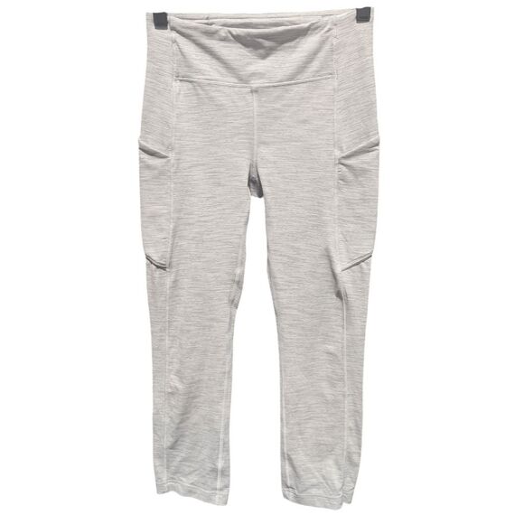 LULULEMON ATHLETICA Speed Up Crop 'Full-On Luxtreme  21" Size 4 - Picture 3 of 4